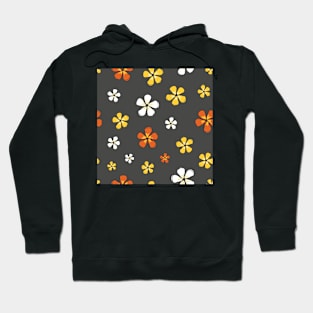 Flowers on gray background Hoodie